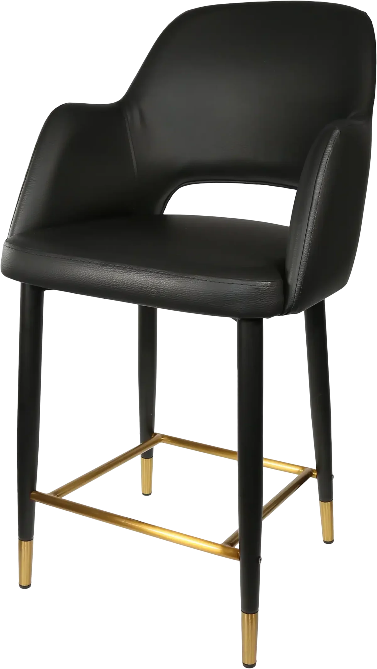 FL Sorbet Vinyl Upholstered Metal Leg Hospitality Counter Stool