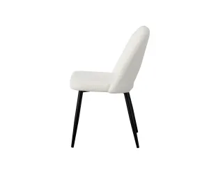 BT Zara Fabric Upholstered Metal Leg Dining Chair thumbnail 12