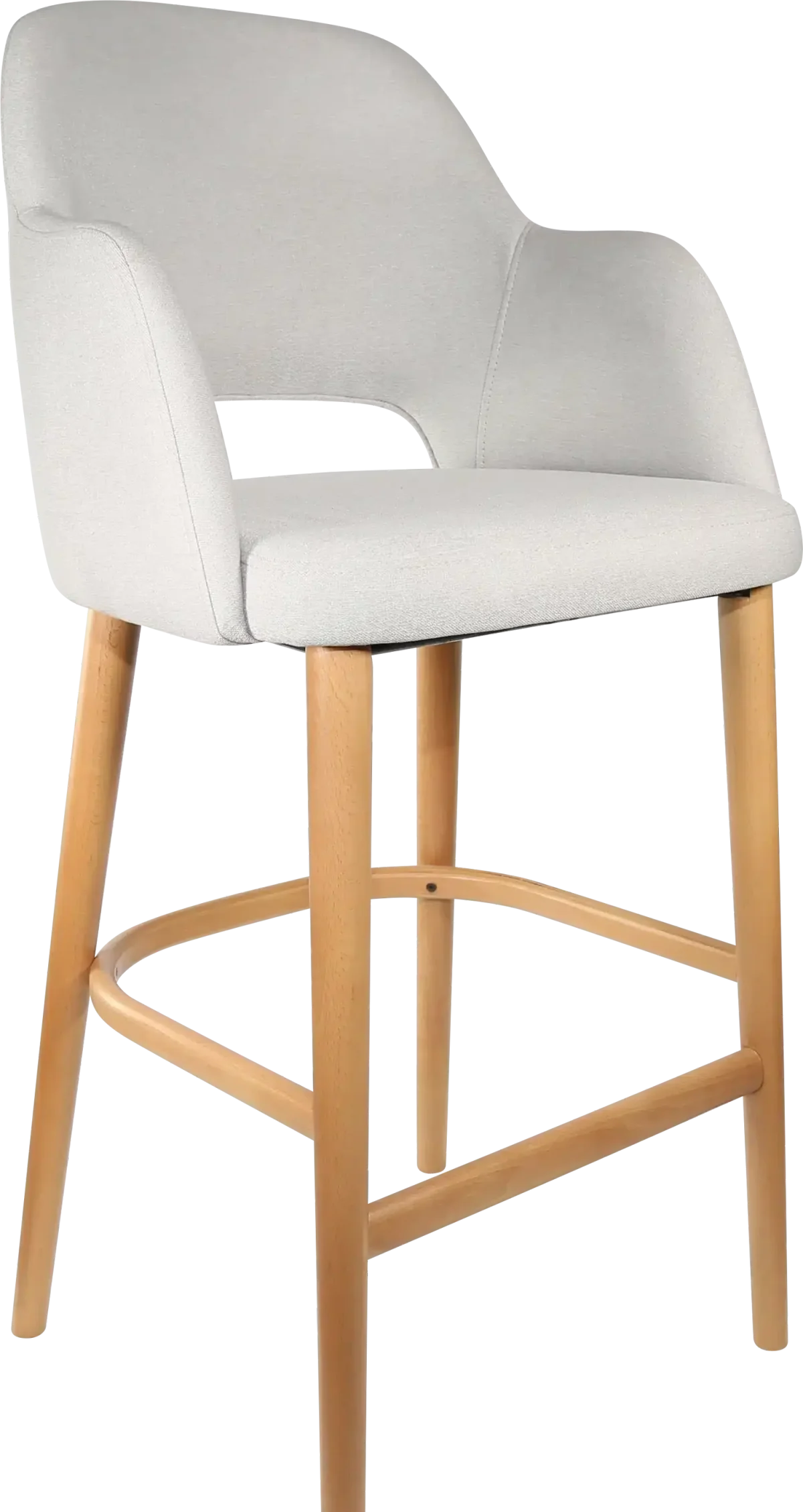 FL Sorbet Fabric Upholstered Timber Legs Hospitality Barstool