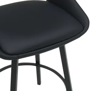 VI District PU Leather Upholstered Metal Base Bar Chair thumbnail 6