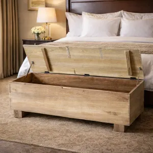 MF Block Solid Timber Storage Bench thumbnail 2