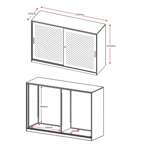 RL GO Tambour 1500W Wide Sliding Door Cupboard thumbnail 4