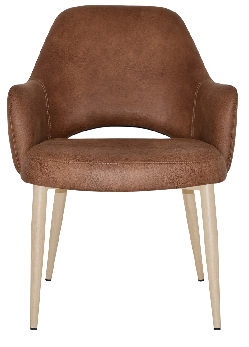 EZ Albury Birch Metal Leg Upholstered Hospitality XL Armchair