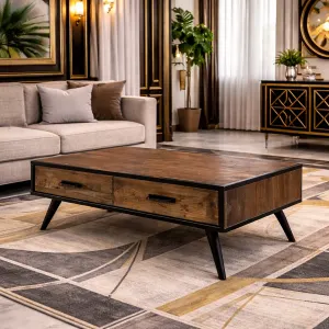 MF Rio Recycled Timber 4 Drawer Coffee Table thumbnail 3