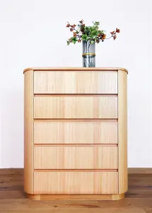 VI Adsila Solid Timber 5 Drawer Tallboy thumbnail 1