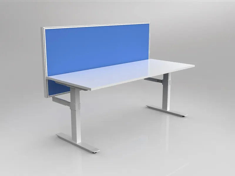 OL Agile 1 Person Workstation with 50mm Central Divider Screen