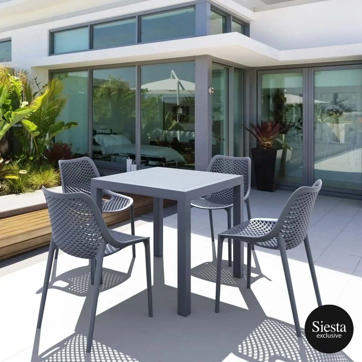 FL Ares 5 Piece Outdoor Dining Setting with Air Chair