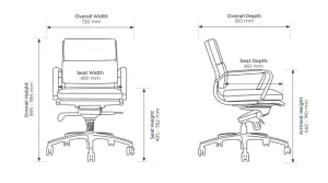 OL Mode PU Leather Upholstered Mid Back Boardroom Chair thumbnail 2