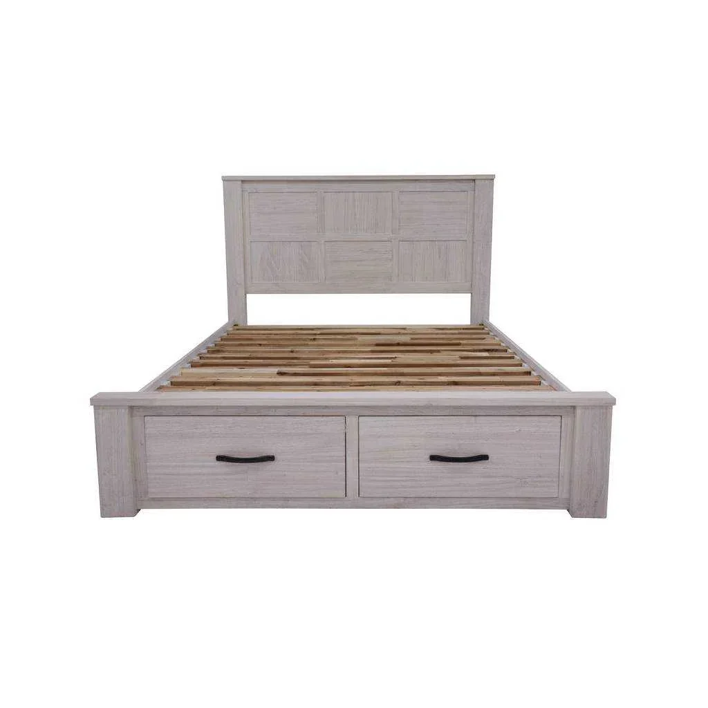 VI Florida Solid Timber 2 Bedend Drawer Storage Bed