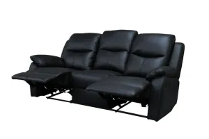 VI Sussex Leather Upholstered 3 Seater Recliner Lounge thumbnail 2