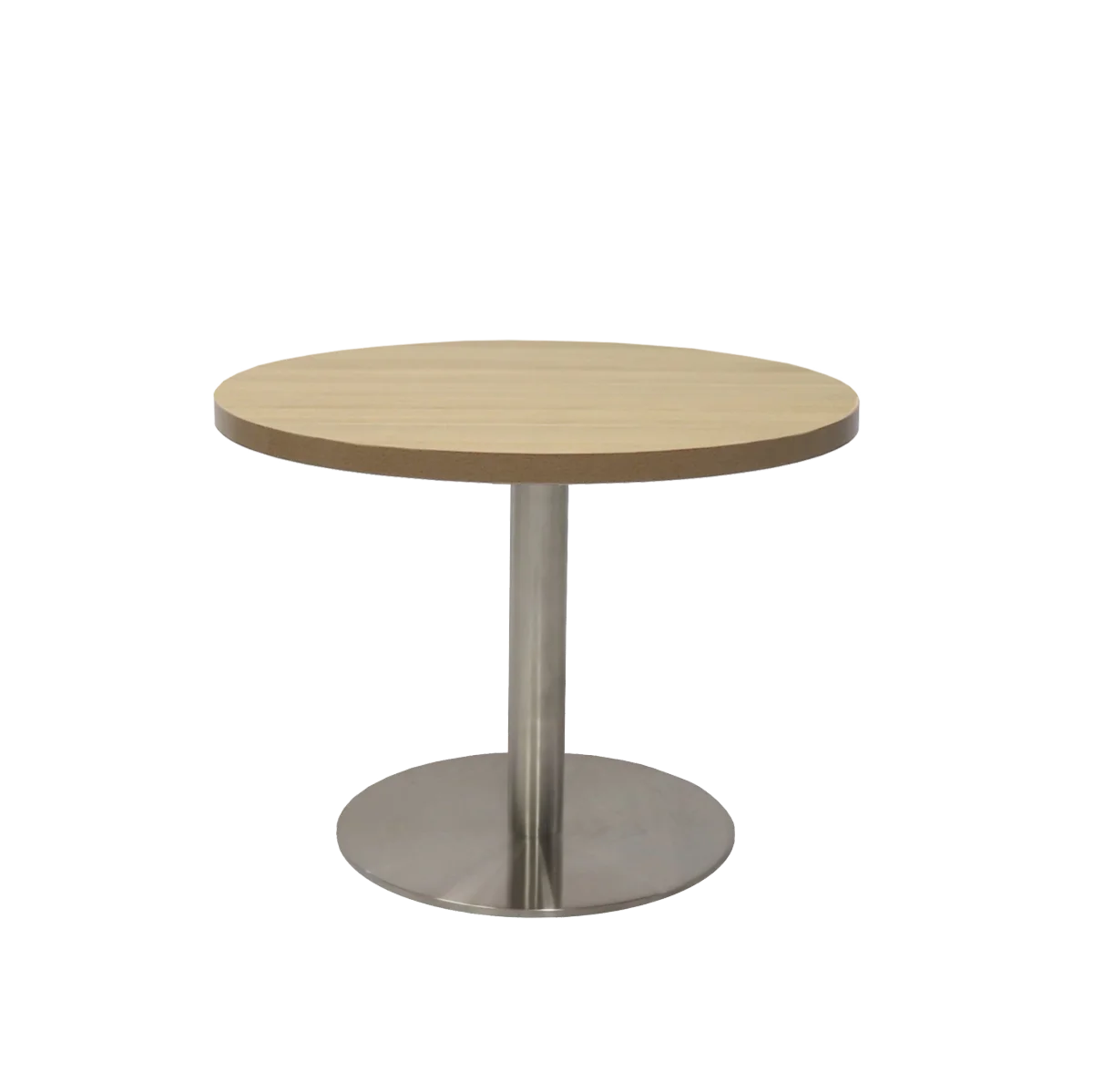 RL Estilo Stainless Steel Base Round Coffee Table