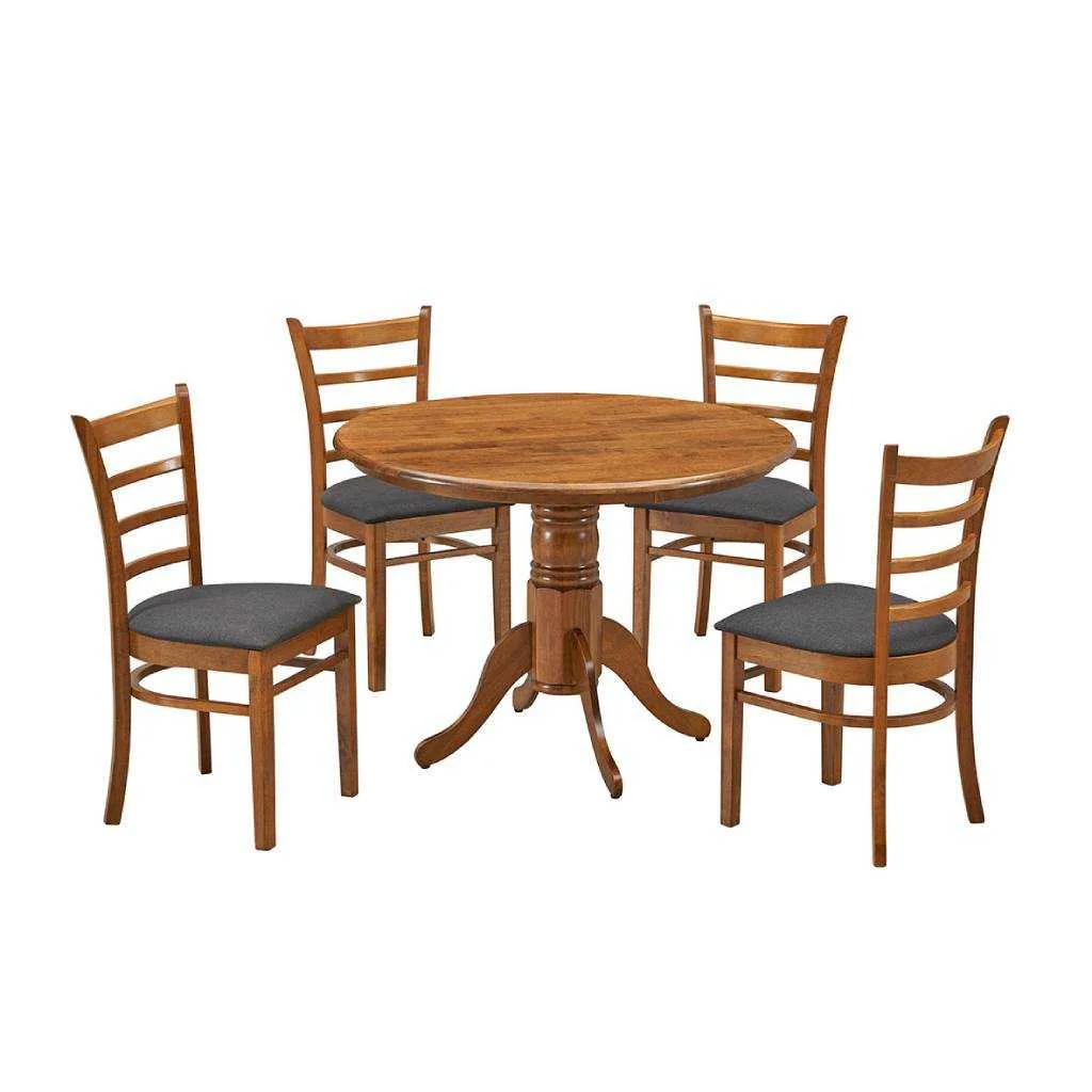VI Mackay Solid Timber Fabric Seat Dining Chair