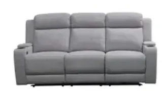 EL Funes Fabric Upholstered 3 Seater Recliner Sofa