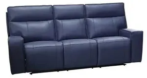EL Hurlingham 3 Seater Electric Recliner Leather Lounge with E-Station Dock thumbnail 1
