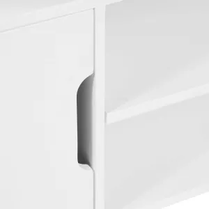 SH Ankara Entertainment Unit with 2 Doors and 2 Niches -White thumbnail 3