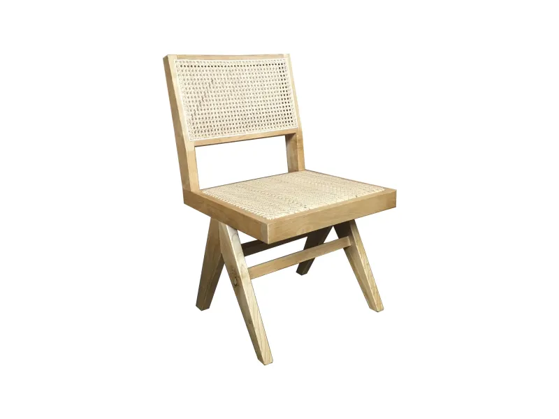 MF Pier Timber Framed with Natural Rattan Dining Chair