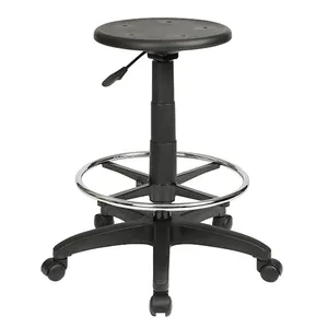 ST State PU Upholstered Adjustable Height Industrial Drafting Stool thumbnail 1