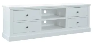 VI Bridgeport 4 Drawer and 2 niches TV Unit-Wht thumbnail 1
