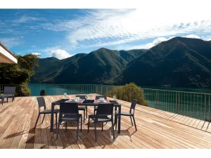 FL Verona Rattan Look Hospitality Outdoor Stackable Chair thumbnail 7