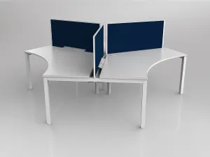 OL Axis 3 User 120° Workstation with Screen - Breathe Fabric thumbnail 2