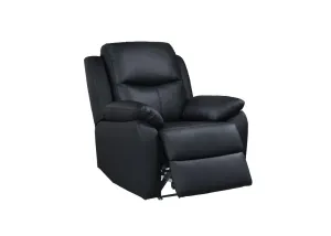 VI Sussex Leather Upholstered Single Seater Recliner Lounge thumbnail 2