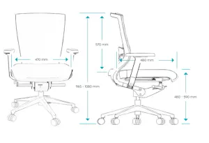 OL Lucca Mesh Back Task Chair thumbnail 2