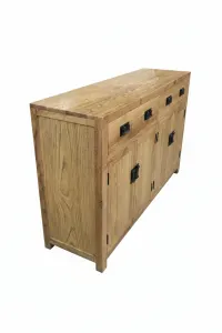 MF Oak Timber Buffet with Doors and Drawers thumbnail 12