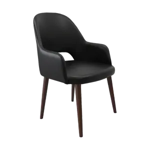 FL Orleans Bourbon PU Leather Upholstered Aluminium Legs Hospitality Armchair thumbnail 7