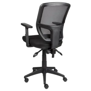 MA Lily Mesh Back Black Base Task Chair with Arms thumbnail 2