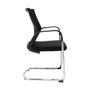 RL WMCC Chrome Sled Base Mesh Back Visitor Armchair thumbnail 3