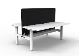 RL Boost Static 2-User Double Sided Workstation with Black Eco Panel Screen thumbnail 10