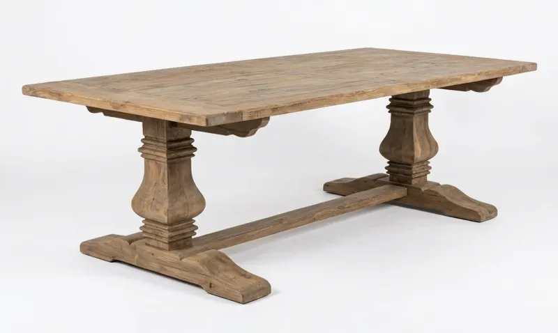 MF Mulhouse Recycled Elm Timber Dining Table 245cm