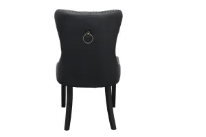 BT Elena Dining Chairs - Grey, Cream or Black Faux Leather thumbnail 10