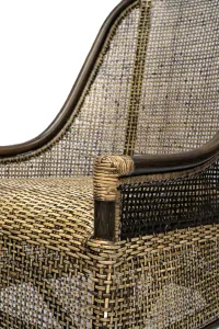 CR Albany Natural Rattan Dining Armchair thumbnail 6