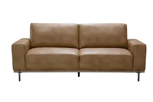 VI Panama Fabric 3 Seater Sofa - Blackand Brown thumbnail 1