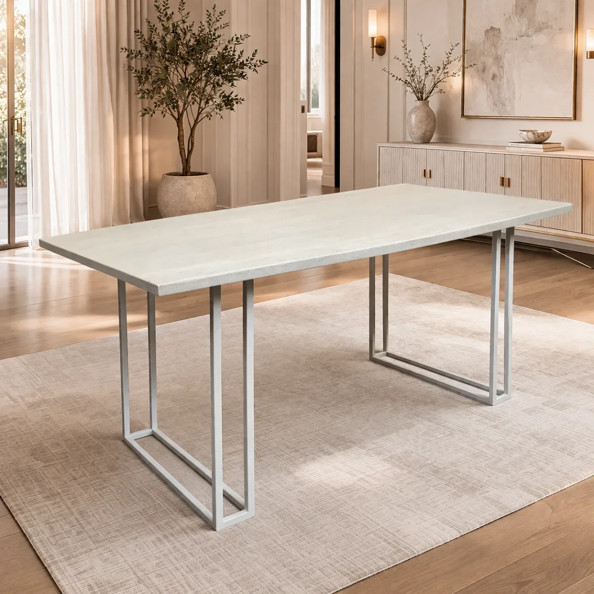 MF Tubetti Metal Legs Dining Table