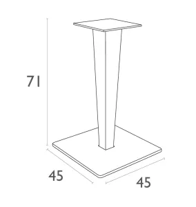 FL Riva Hospitality Outdoor Table Base thumbnail 3