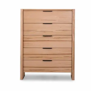VI Perisher Solid Timber 5 Drawer Tallboy thumbnail 1