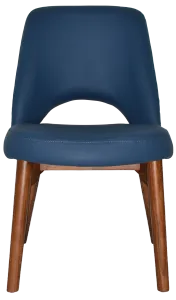 EZ Albury Solid Timber Walnut Colour Stained Upholstered Hospitality Dining Chair thumbnail 18