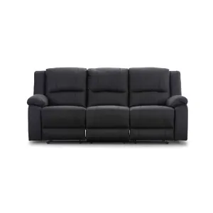 VI Captain 3 Seater Fabric Electric Recliner Lounge with Dropdown Table thumbnail 1