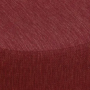 CT Manhattan Fabric Upholstered Round Ottoman with Timber Legs thumbnail 7
