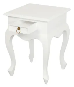 CT Queen Anne Solid Timber 1 Drawer Lamp Table thumbnail 6