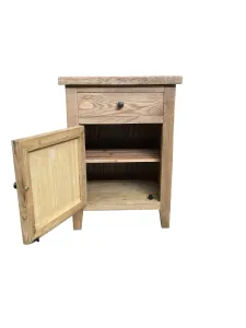 MF Queens Solid Timber 1 Drawer 1 Door Bedside Table thumbnail 5