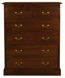 CT Tasmania Solid Timber 6 Drawer Tallboy thumbnail 1