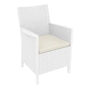 FL Orlando 5 Piece Outdoor Dining Table Setting with Armchair & Cushion thumbnail 7