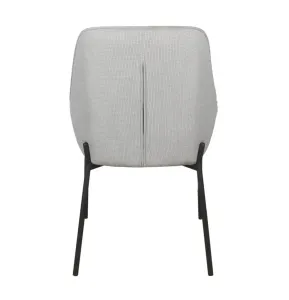 VI Titan Fabric Upholstered Metal Leg Dining Chair thumbnail 5