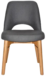EZ Albury Solid Ash Timber Oak Leg Upholstered Hospitality Dining Chair thumbnail 11