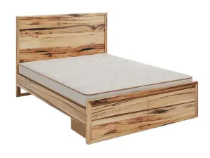 MD Bright Solid Timber Queen Bed with 2 Bedend Drawers thumbnail 1
