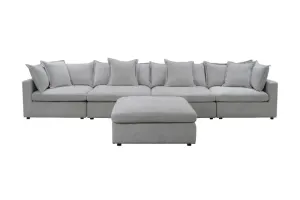 VI Carolina Fabric Corner Lounge with Ottoman thumbnail 6
