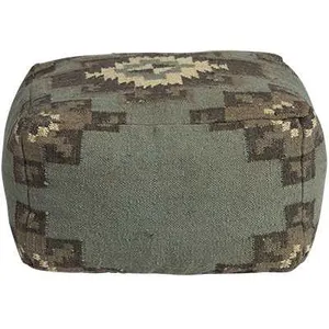 SH Haora Jute Upholstered Square Ottoman thumbnail 1